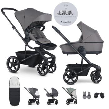 EASYWALKER Set XXL babakocsi Harvey5 Pebble Grey kombinált kiegészítőkkel kép