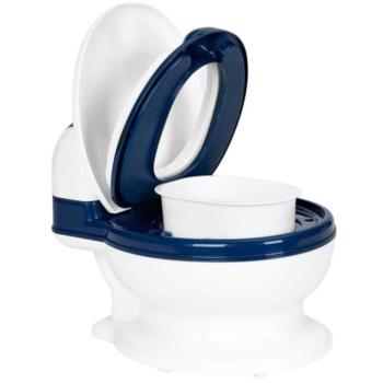 EcoToys HA-P05 WC formájú bili kivehető belsővel és kefével, sötétkék kép