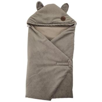 EKO Autósüléshez való pamut bársony bundazsák Dark Beige 110x100cm kép