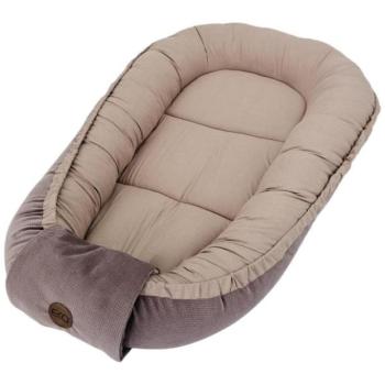 EKO Baba fészek pamut Velvet Dark Pink 85x50cm kép