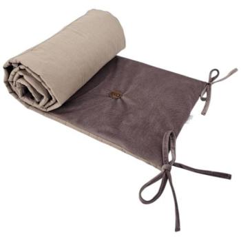 EKO Rácsvédő kiságyhoz pamut Velvet Dark Pink 180cm kép