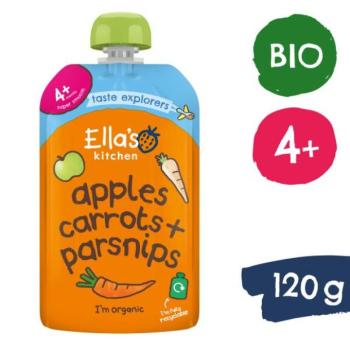 Ella's Kitchen BIO Sárgarépa, alma és paszternák (120 g)