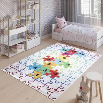 Emma Gyerekszőnyeg Színes puzzle Szélesség: 160 cm | Hossz: 220 cm kép