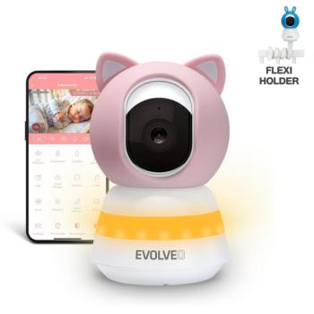 EVOLVEO Baby Monitor LUX, rózsaszín kép