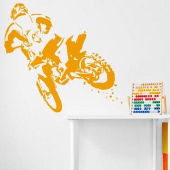 Fali matrica, cross motor motívummal kép