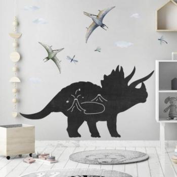 Dinoszaurusz alakú, fali táblamatrica kép