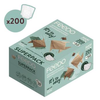 FEEDO Egyszer használatos pelenkák Maxi (7-14 kg), 200 db, havi csomag kép