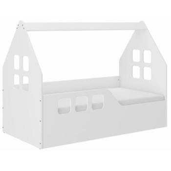 Fehér gyerekágy-házikó - 160x80 L kép