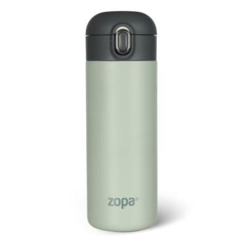 Folyadék termosz szilikon fogantyúval 400 ml, Pisztácia zöld kép