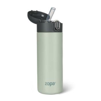 Folyadék termosz szívószállal 400 ml, Pisztácia zöld kép