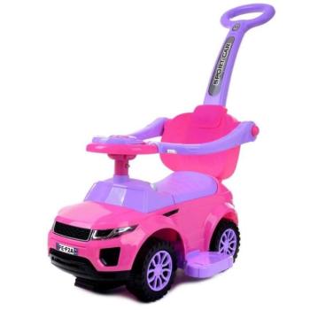 Funfit Kids Bébitaxi tolókarral és hangeffekttel - rózsaszín-lila kép