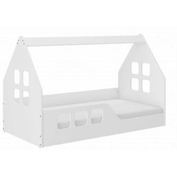 Gyerek fehér házikó alakú ágy - 160x80 L kép