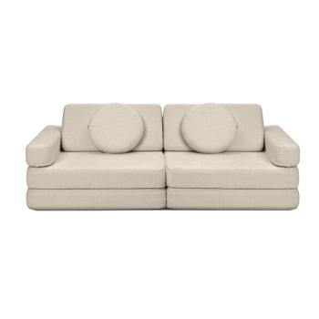 Gyerek összecsukható habszivacs kanapé SHAPPY PLAY TEDDY Szín: Light Beige kép