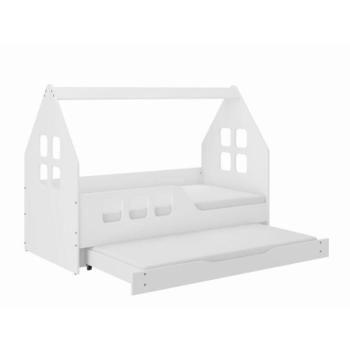 Gyerekágy-ház pótalkatrésszel - 160x80 L kép
