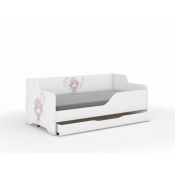 Gyerekágy LILU - 160x80 LÁNY LUFIVAL
