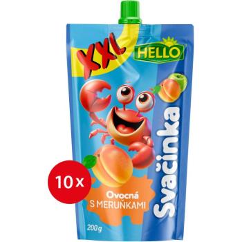 HELLO XXL gyümölcspüré - sárgabarack, 10×200 g kép