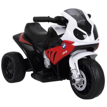 HOMCOM Elektromos Motorkerékpár gyerekeknek BMW S1000RR 6V fényszóróval és zenével, 2,5 km/h, piros kép