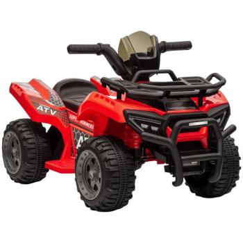 HOMCOM Kids Quad elektromos 6V-os gyerek quad hátrameneti funkcióval, zenével, piros kép