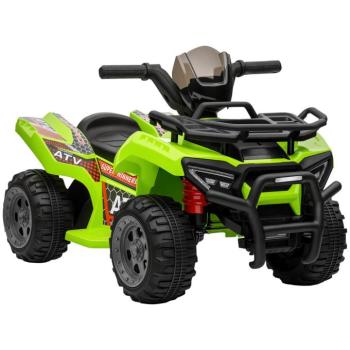 HOMCOM Kids Quad elektromos 6V-os gyerek quad hátrameneti funkcióval, zenével, zöld kép