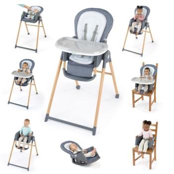 INGENUITY Étkezőszék Deluxe 7 az 1-ben Proper Positioner™ Chambray 0m+ 23 kg-ig kép