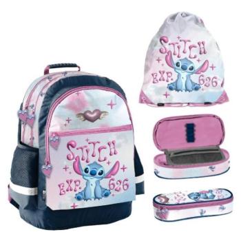 Iskolai 3 darabos hátizsák, táska és tolltartó szett STITCH EXP. 626 kép