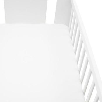 Jersey lepedő kiságyhoz New Baby 120x60 fehér kép