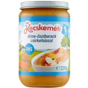KECSKEMÉTI Alma-őszibarack csirkehússal 220g