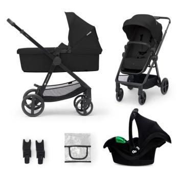 KINDERKRAFT Babakocsi kombinált 3 az 1-ben Newly Classic fekete + Mink PRO kép