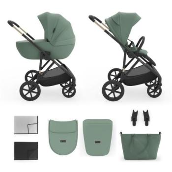 KINDERKRAFT Kombinált babakocsi 2 az 1-ben Prime 3 Dark Green kép