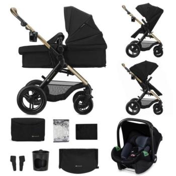 KINDERKRAFT Kombinált babakocsi 3 az 1-ben Moov 2 XL Air Black kép