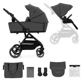 KINDERKRAFT SELECT Babakocsi kombinált Yoxi 2in1 Moonlight Grey kép