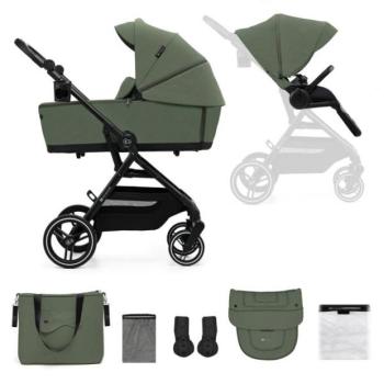 KINDERKRAFT SELECT Babakocsi kombinált Yoxi 2in1 Mystic Green kép