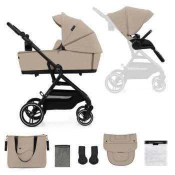 KINDERKRAFT SELECT Babakocsi kombinált Yoxi 2in1 Sand Beige kép