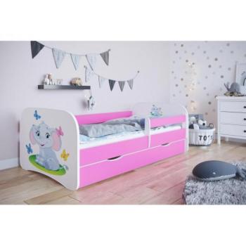 Gyerekágy, elefánt motívummal - Babydreams 180x80 cm kép