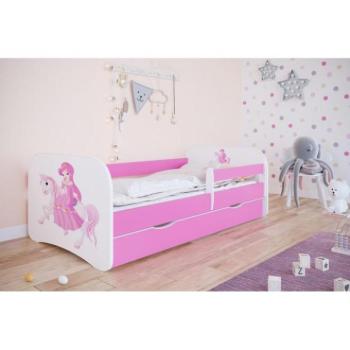 Gyerekágy, lovagló hercegnő motívummal - Babydreams 160x80 cm kép