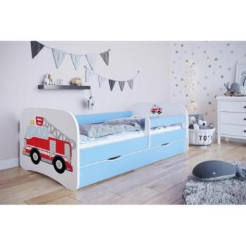 Gyerekágy, tűzoltóautó motívummal - Babydreams 160x80 cm kép