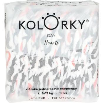 Kolorky Day pelenka, szívecskés, L méret, 19 db kép