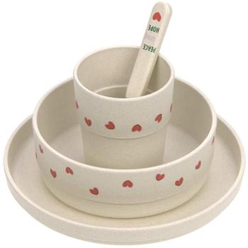 Lässig Dish Set PP/Cellulose Happy Rascals Heart lavender kép