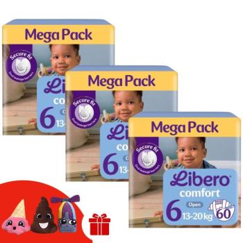 Libero Comfort Mega Pack Pelenkacsomag 13-20kg Junior 6 (180db) +... kép