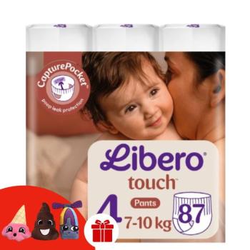 Libero Touch Bugyipelenka 7-10kg Maxi 4 (87db) + Ajándék 3 db Ujjbáb kép