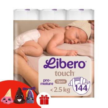 Libero Touch Pelenka koraszülött 0-2, 5kg Newborn (144db) + Ajánd... kép