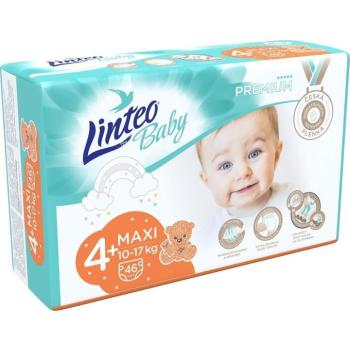 LINTEO Baby Premium MAXI+ (10-17 kg) 46 db kép