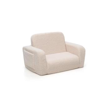 LUMI TEDDY gyermek összecsukható habszivacs fotel Szín: Soft Cream kép