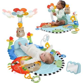 Mattel Fisher Price Játszószőnyeg forgóval motoros és kognitív fejlődéshez kép