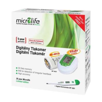 Microlife BP 3AG1 automata vérnyomásmérő hőmérővel MT 3001 kép