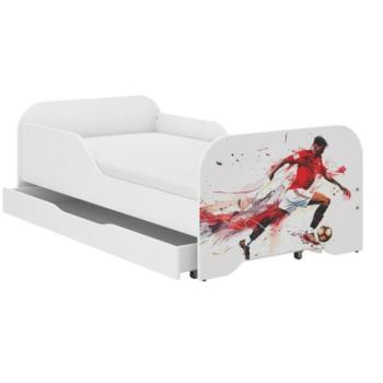 MIKI gyerekágy fiókkal - 160x80 FUTBALL BAJNOK