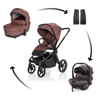 Move Cross 5X babakocsi + XM Plus i-Size autósülés, Amber Brown kép