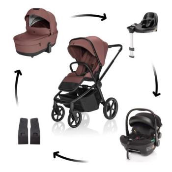 Move Cross 5X babakocsi + XM Plus i-Size autósülés csomag, Amber Brown kép