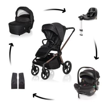 Move Cross 5X babakocsi + XM Plus i-Size autósülés csomag, Quartz Black kép