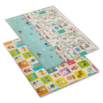 Multifunkcionális habszivacs összecsukható kétoldalas szőnyeg 200x150, City kép